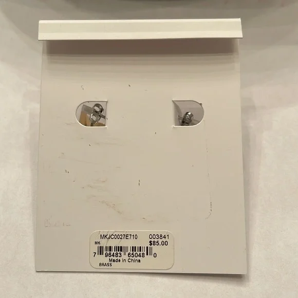 NWT Michael Kors Signature Huggie Earrings - Picture 6 of 9